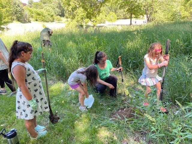 Girl Scout Troop Tree Planting North Valley Park 7-2021 (1)