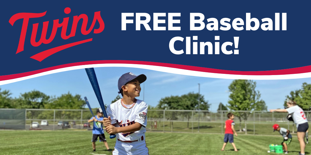 Twins free youth baseball clinic August 10