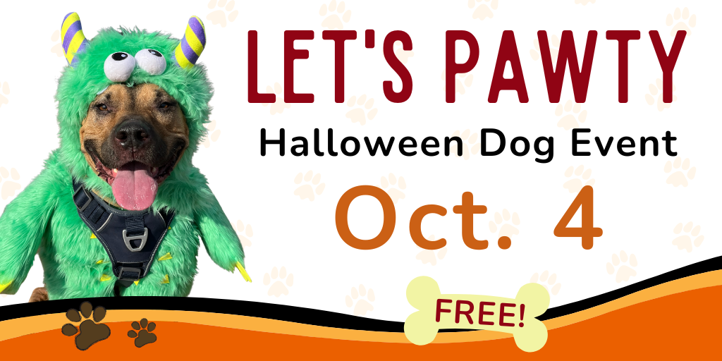 Let's pawty halloween dog event October 4, free!
