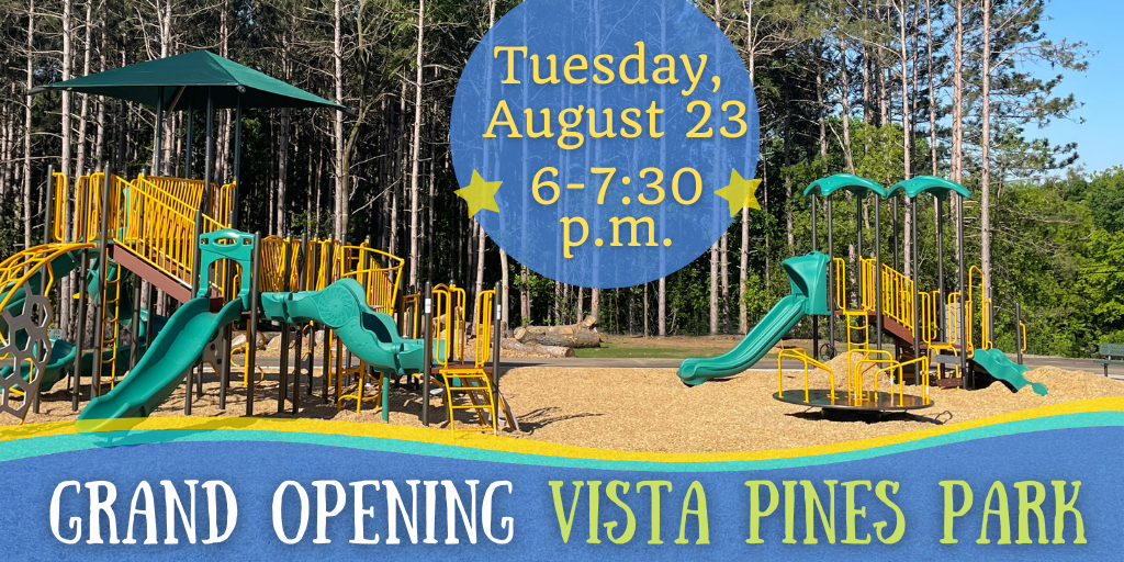 Vista Pines Park Grand Opening News Flash 1024x512px