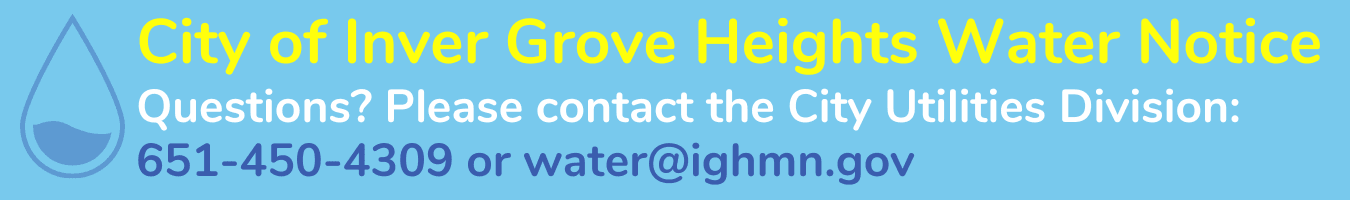 Website banner image for Water Notice