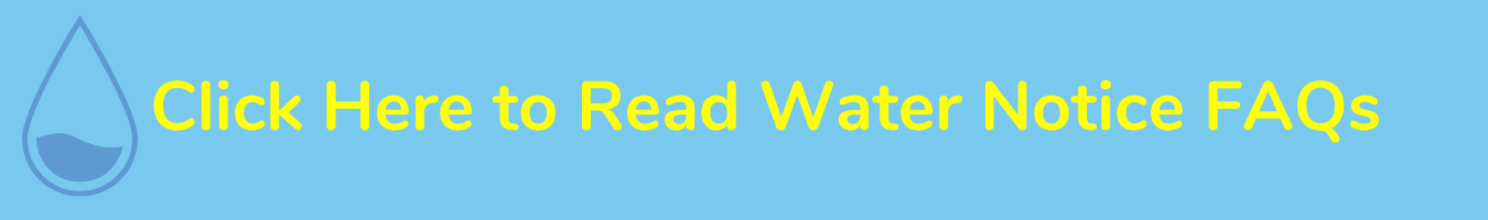 Website banner image for Water Notice FAQs