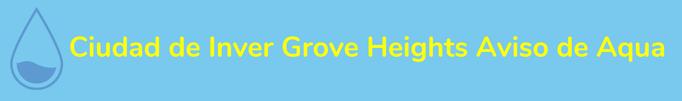 Image of Water Notice Website banner in Spanish