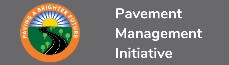 Webpage banner that reads "Pavement Management Initiative"