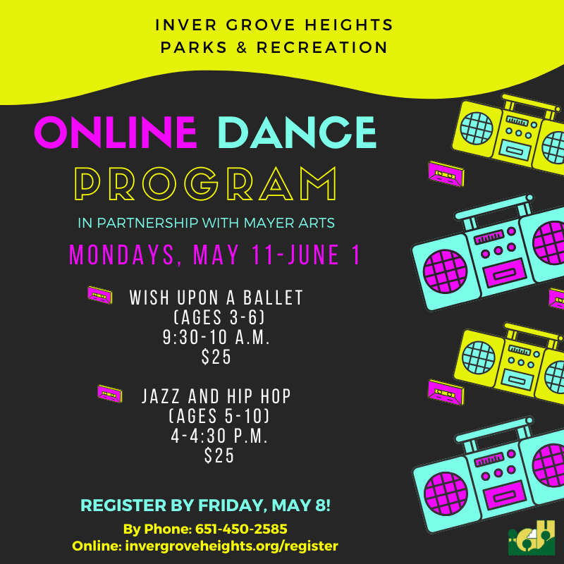 Online Dance Program 2020 social media 1080x1080px