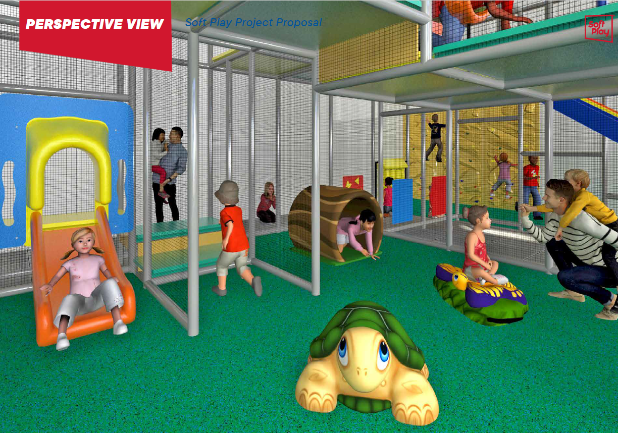 Rendering of the indoor playground