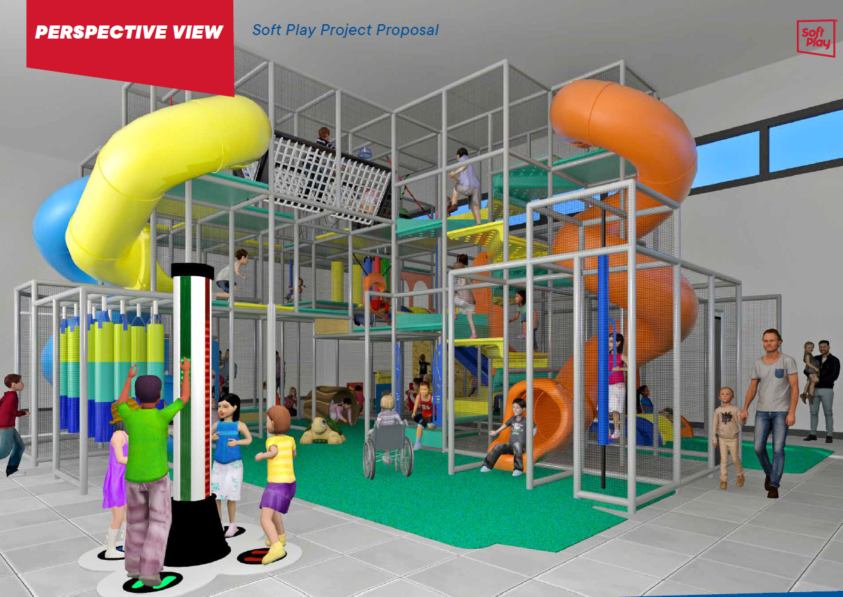 Rendering of the indoor playground
